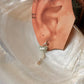 925 Sterling Silver Aquamarine Butterfly Moonstone Fresh Water Pearl Studs Earrings