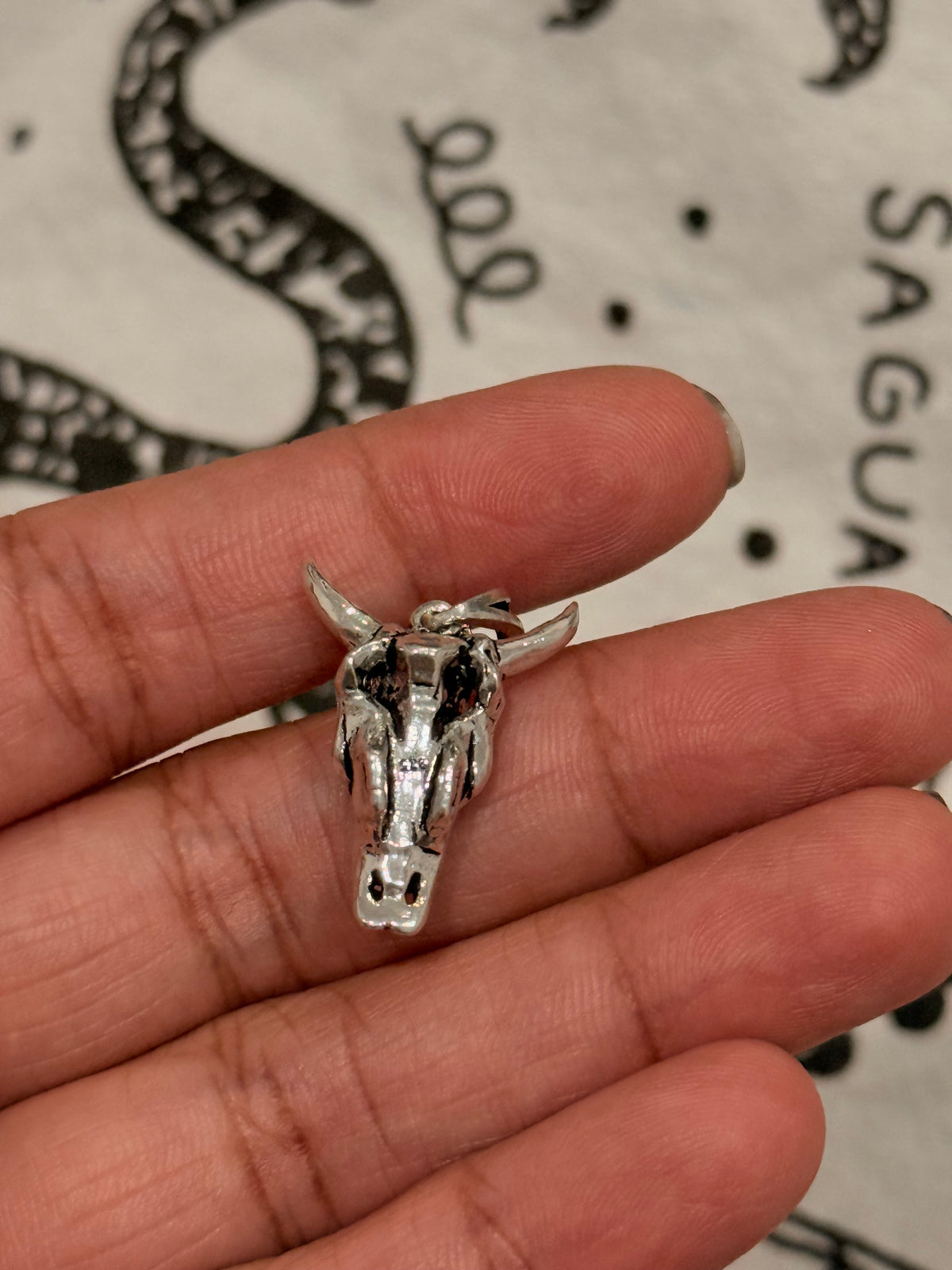 925 Sterling Silver Skull Pendant