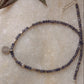 925 Sterling Silver Iolite Faceted 3-4mm Coin Charm Necklace