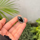925 Sterling Silver Black Onyx Marquise Gothic Rustic Ring