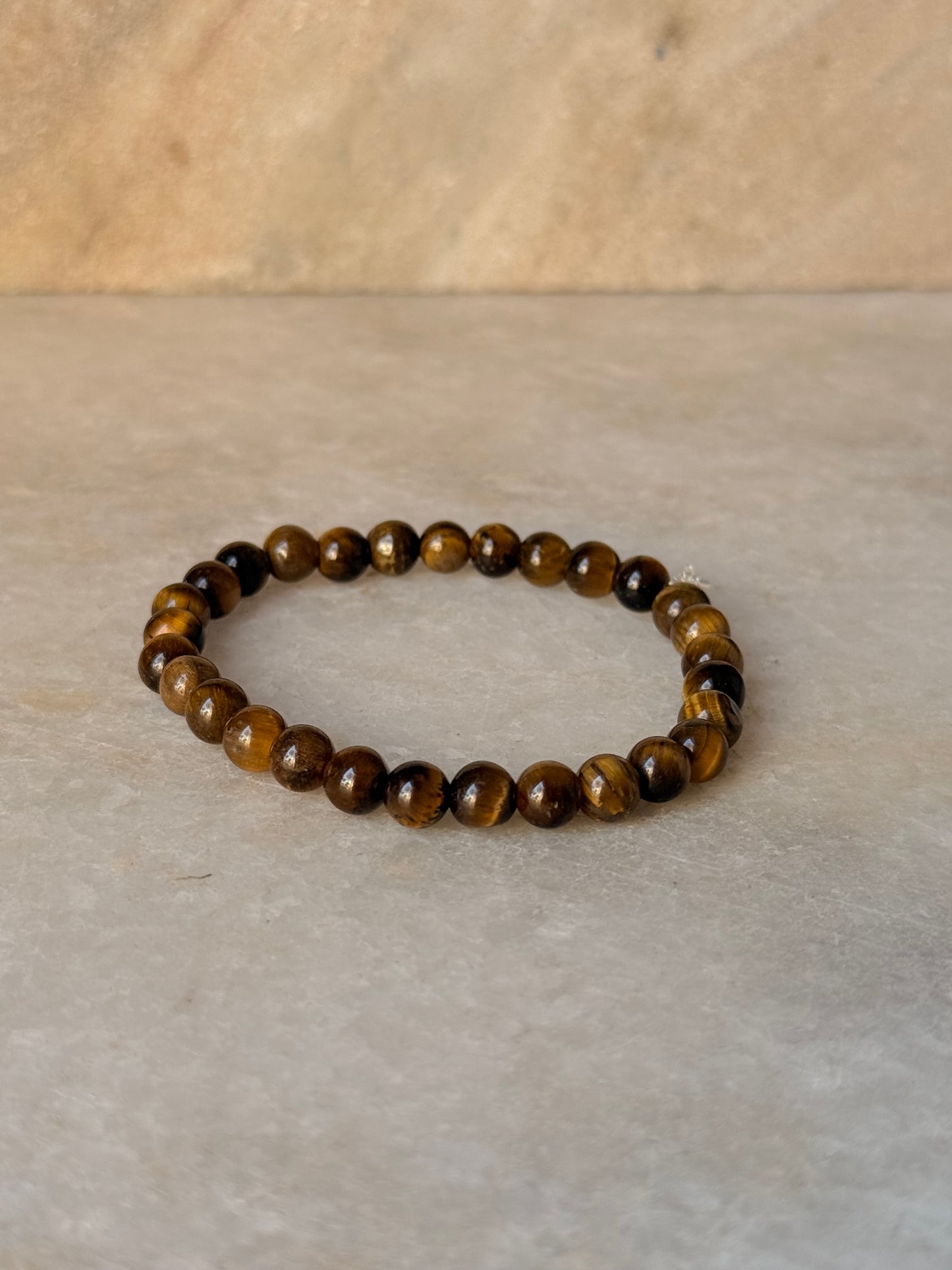 Natural Crystal Tiger Eye Round 6MM Bracelet