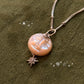 925 Sterling Silver Mother of Pearl Full Moon Face Carved White Topaz North Star Cable Dot Handcrafted Necklace