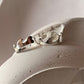 Adjustable wavy pure silver toe ring