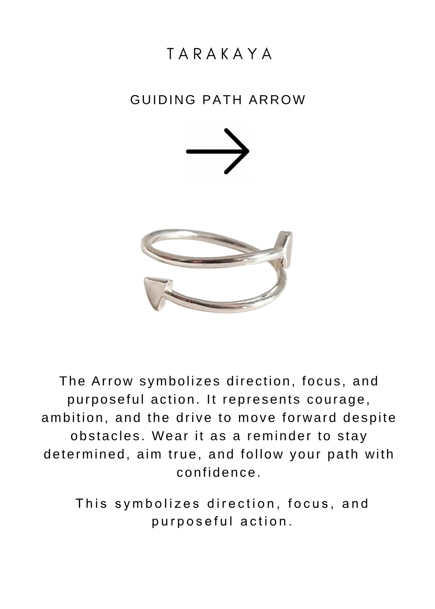 925 Sterling Silver Minimal Arrow Adjustable Ring