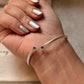 925 Sterling Silver Antique Hill Tribe Handcrafted Evil Eye  Adjustable Kada