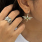 925 Sterling Silver Butterfly Forest Ring