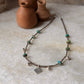 Smokey Quartz, Kingsman Turquoise & Tribal Engraved Charm - Ghungroo Charms  925 Sterling Silver Handcrafted Necklace