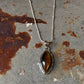 925 Sterling Silver Tiger Eye Marquise Handcrafted One of a Kind Pendant