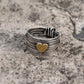 925 Sterling Silver Wire Wrap Heart Handcrafted Band Ring