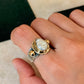 925 Sterling Silver Baroque Pearl Rustic Fusion Handcrafted Ring