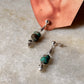 925 Sterling Silver Kingsman Turquoise, Clear Quartz , Sun Engraved Beads & Ghungroo Tribal Handcrafted Studs