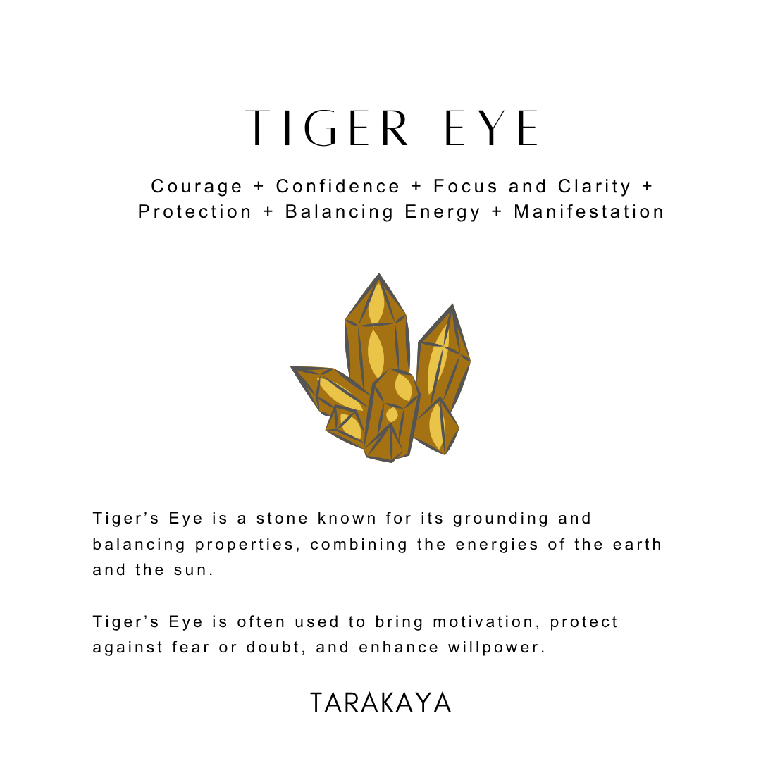 Natural Crystal Tiger Eye 4MM Stretchy Ring & Bracelet