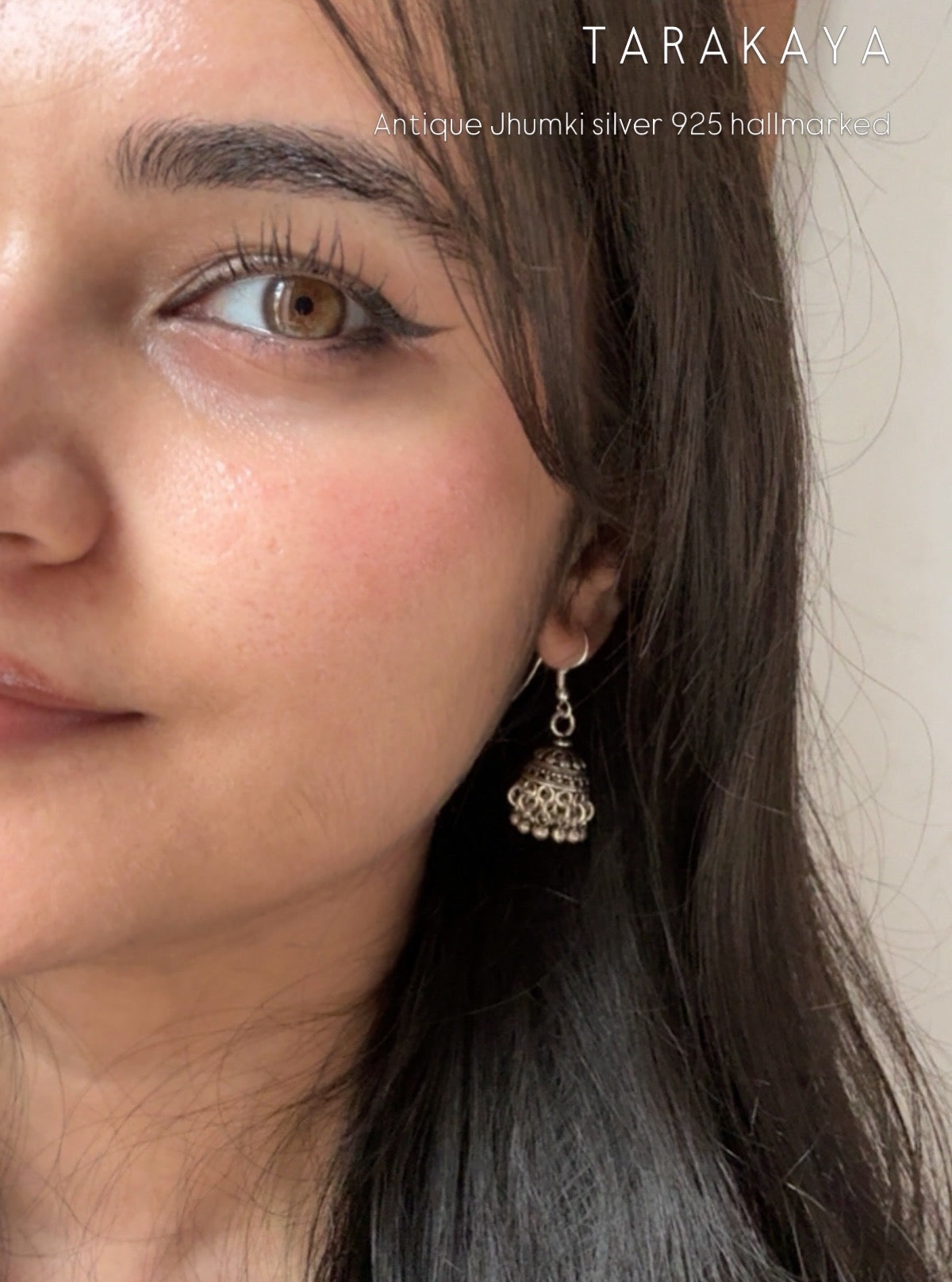 925 Sterling Silver Antique Classic Jhumki