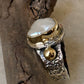 925 Sterling Silver Baroque Pearl Rustic Fusion Handcrafted Ring