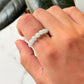 Natural Crystal Aquamarine 4mm Stretchy Rings