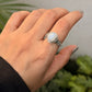 925 Sterling Silver Moonstone Oval Detailed Forest Enchantment Ring