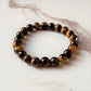 Genuine Tiger's Eye 8MM Crystal Bracelet