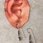925 Sterling Silver Moonstone Oval Cut Vintage Style Earrings