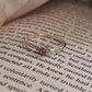 Sterling Silver Pink Tourmaline Plain Band Ring