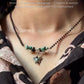 925 Sterling Silver Black Tourmaline & Turquoise Mangalsutra