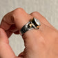 925 Sterling Silver Baroque Pearl Rustic Fusion Handcrafted Ring