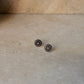 925 Sterling Silver Antique Plain Oxidised Boho Studs Earrings