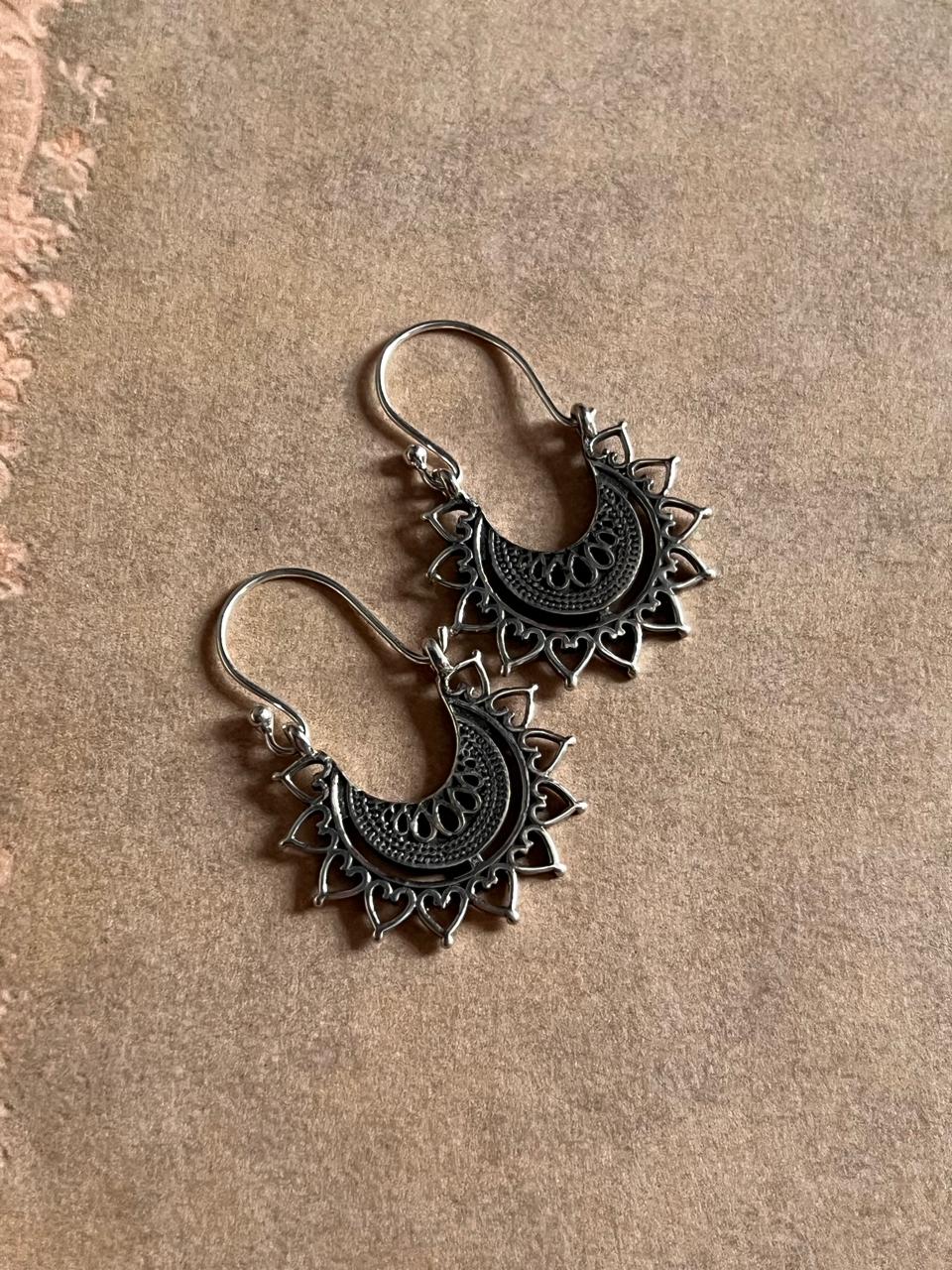 Sumri Banjara sterling silver hoops