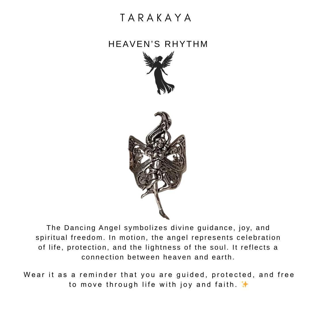 Dancing Mystic Boho Angel Filigree Adjustable 925 Sterling Silver Ring