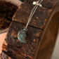 925 Sterling Silver Labradorite Half Moon Face Double Silver Star Handcrafted Necklace