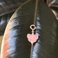 925 Sterling Silver Rose Quartz Butterfly With Pearls Charm