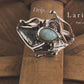 925 Sterling Silver New Larimar Molten Drip Ring