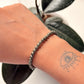 Natural Crystal Pyrite Round Plain 4mm Bracelet