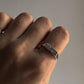 Delicate sun engraved signet ring for a bold look