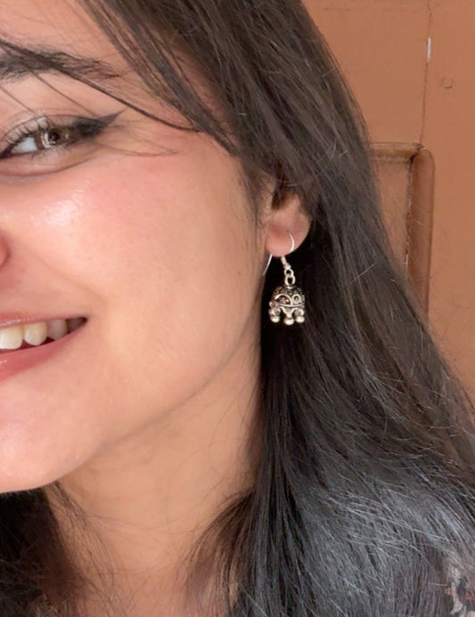 925 Sterling Silver Antique Jhumki