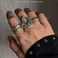 925 Sterling Silver Thin Link Stack Band Ring