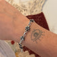 925 Sterling Silver Antique Style Small Flower Bracelet