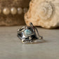 925 Sterling Silver New Larimar Molten Drip Ring