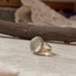 925 Sterling Silver Green Amethyst Boho Ring