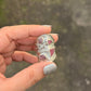 925 Sterling Silver Pink Tourmaline Raw Uncut Textured Rustic Handcrafted Ring