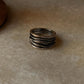 925 Sterling Silver Draped Textured Band Ring