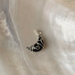 925 Sterling Silver Black Onyx Moon Wire Wrapped Handcrafted Pendant