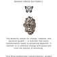 925 Sterling Silver Butterflies Motif Ring