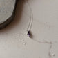925 Sterling Silver Amethyst Round Pear Solitaire Necklace