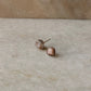 925 Sterling Silver Sunstone Raw Uncut Studs Earrings