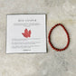 Natural Crystal Red Jasper 4mm Bracelet