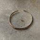 925 Sterling Silver Antique Hill Tribe Karen Drift Soul Handcrafted Adjustable Kada