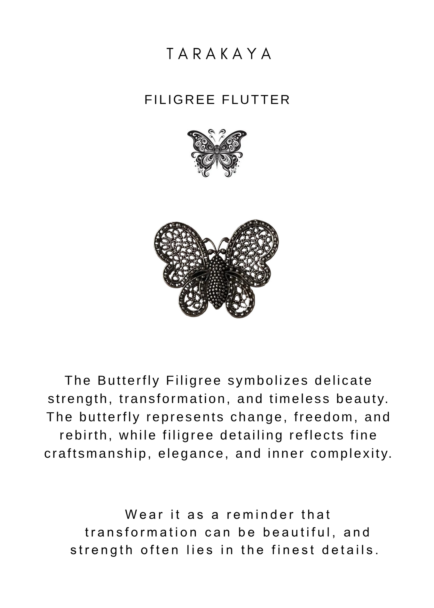 925 Sterling Silver Big Filigree Boho Handcrafted Butterfly Ring