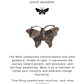 925 Sterling Silver Boho Moth Ring