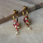 925 Sterling Silver Gold Plated Pink White Stone Kundan Polki & Fresh Water Pearls Charm Bugadi Ear Cuff