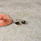 925 Sterling Silver Smokey Quartz Pear Hook Earrings
